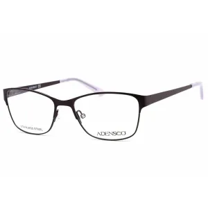 Adensco Women's Eyeglasses - Purple Rectangular Frame Clear Demo Lens | Ad 205 0ETE 00
