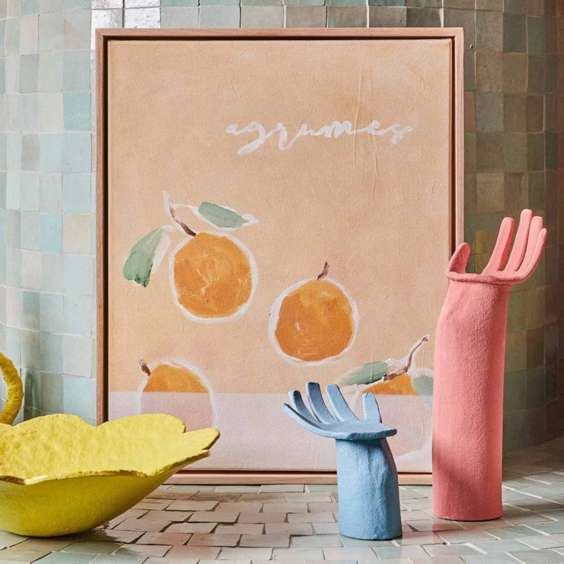 Agrumes Canvas Print 86.5Cm x 110Cm