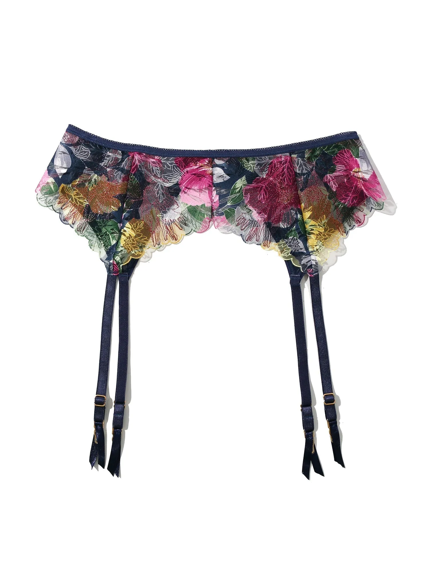&oh Wildly Blooming Garter Belt Dark Sky Blue Sale