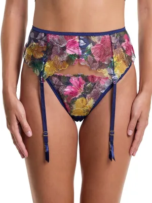 &oh Wildly Blooming Garter Belt Dark Sky Blue Sale