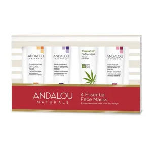 Andalou Naturals 4 Essential Face Masks 15ml Each