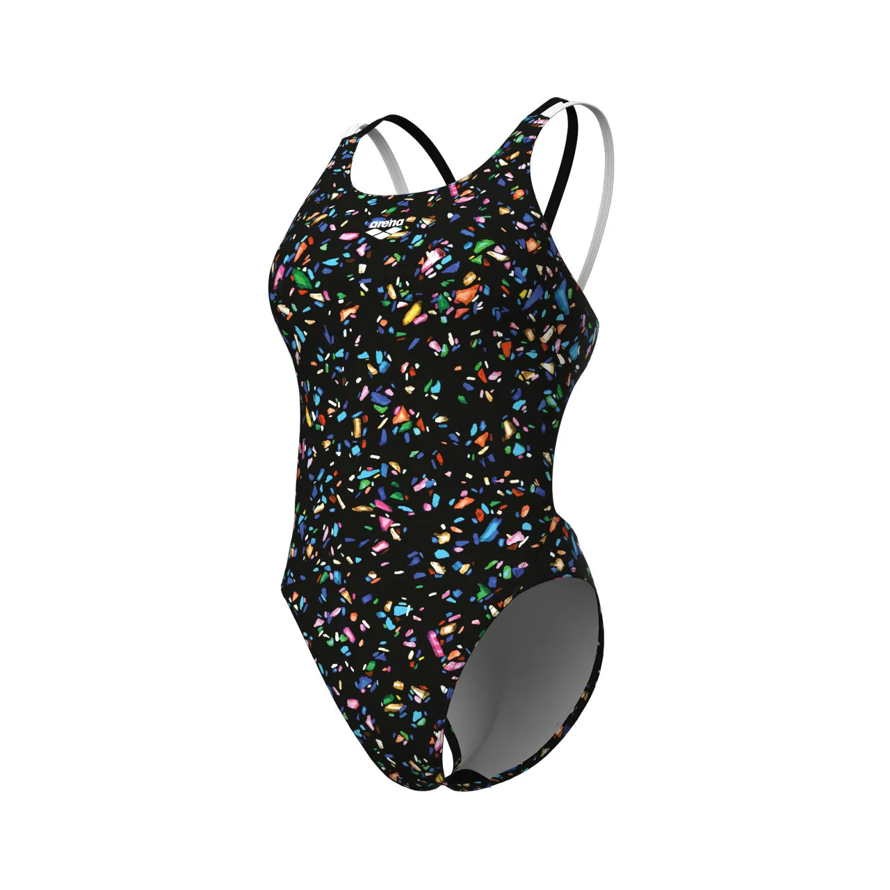 arena Women's Confetti Swim Tech One Piece Swimsuit