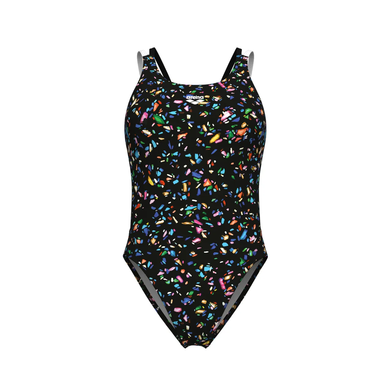 arena Women's Confetti Swim Tech One Piece Swimsuit