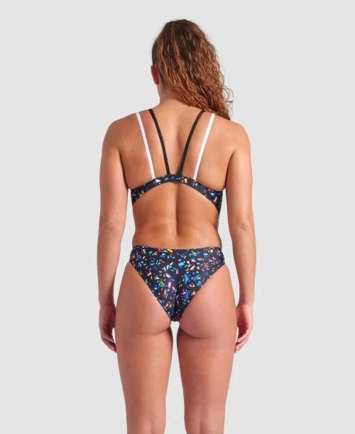 arena Women's Confetti Swim Tech One Piece Swimsuit