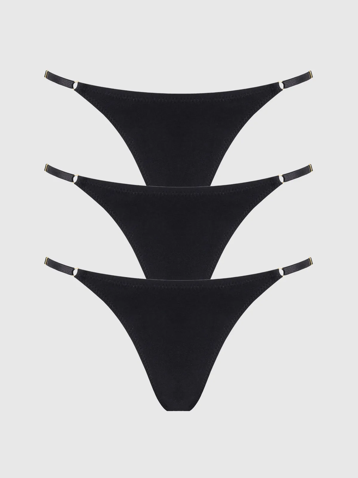 Bailey Stretch Cotton Thong 3 Pack