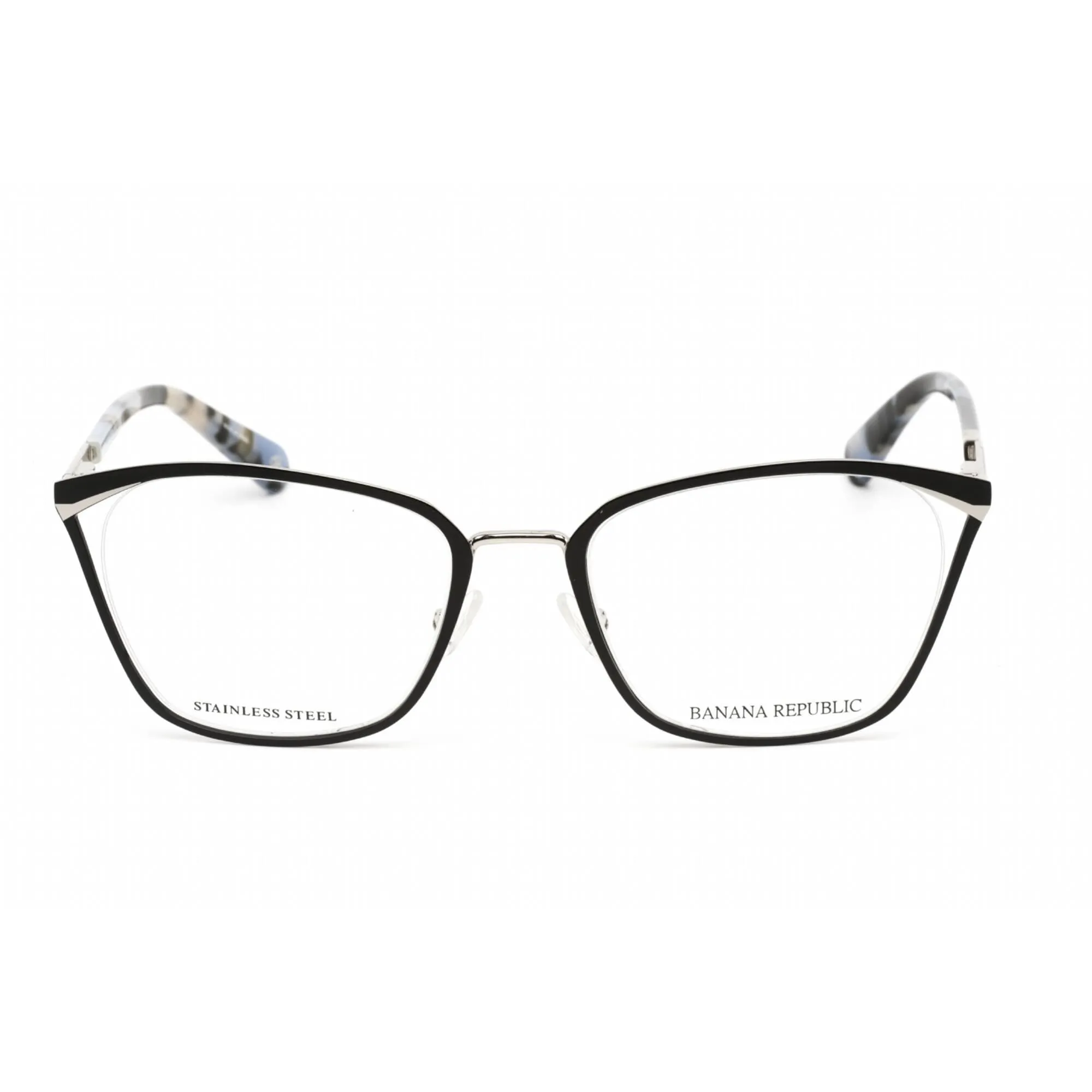 Banana Republic Women's Eyeglasses - Black Ruthenium Frame Clear Lens | LEELA 0284