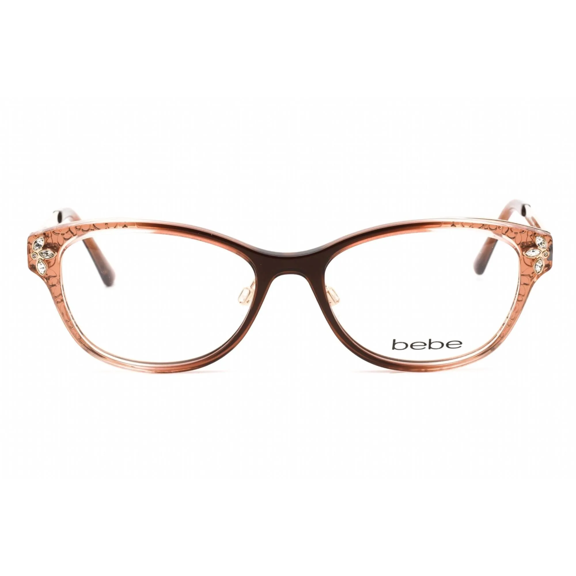 Bebe Women's Eyeglasses - Topaz Gradient Rectangular Shape Frame Clear Lens | BB5168 200