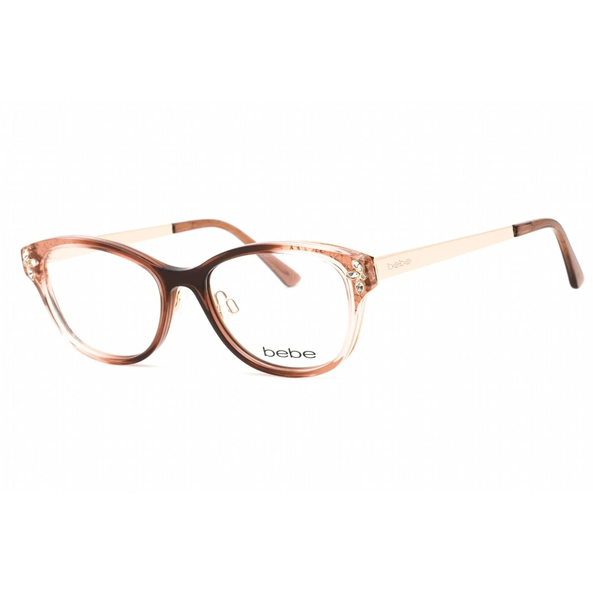 Bebe Women's Eyeglasses - Topaz Gradient Rectangular Shape Frame Clear Lens | BB5168 200