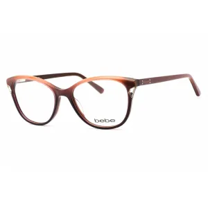 Bebe Women's Eyeglasses - Topaz Gradient Rectangular Shape Frame Clear Lens | BB5178 200