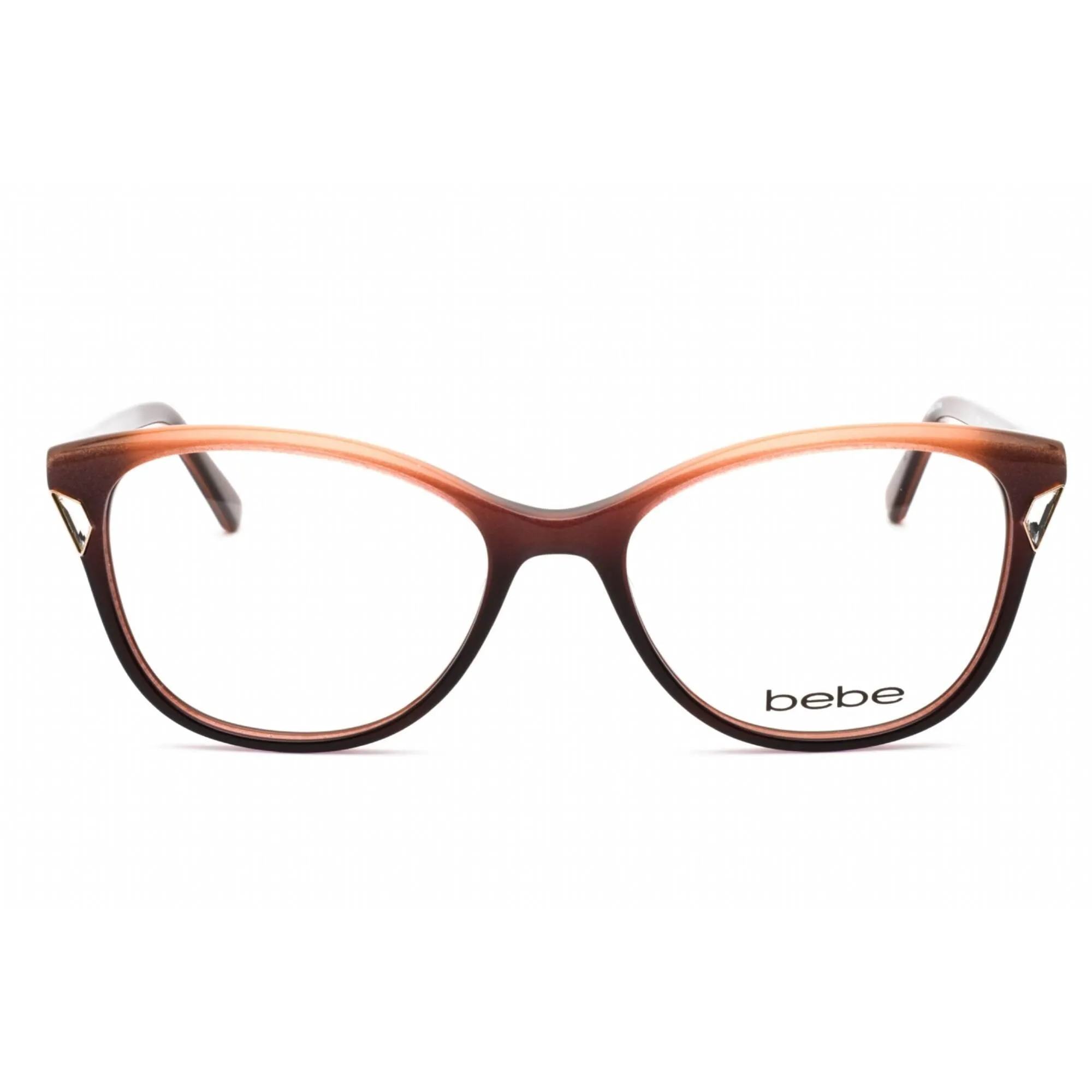 Bebe Women's Eyeglasses - Topaz Gradient Rectangular Shape Frame Clear Lens | BB5178 200