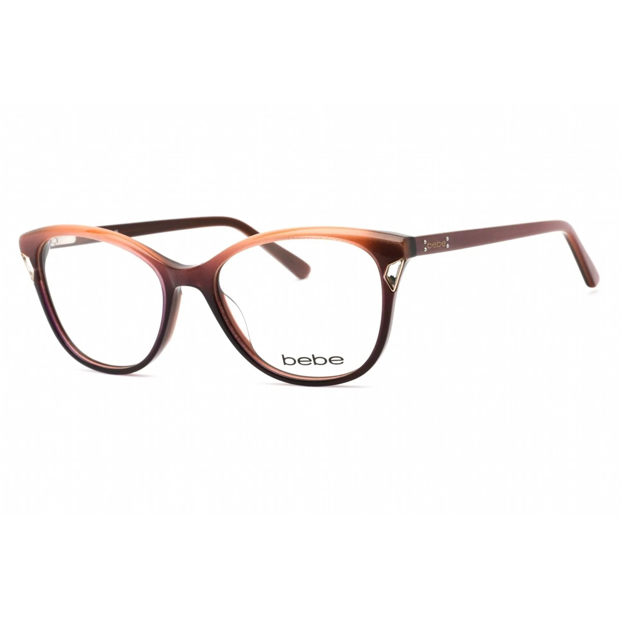 Bebe Women's Eyeglasses - Topaz Gradient Rectangular Shape Frame Clear Lens | BB5178 200