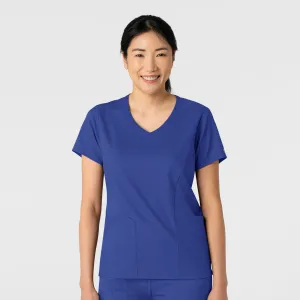 Boundless Women's 2-Pocket V-Neck Scrub Top - Galaxy Blue
