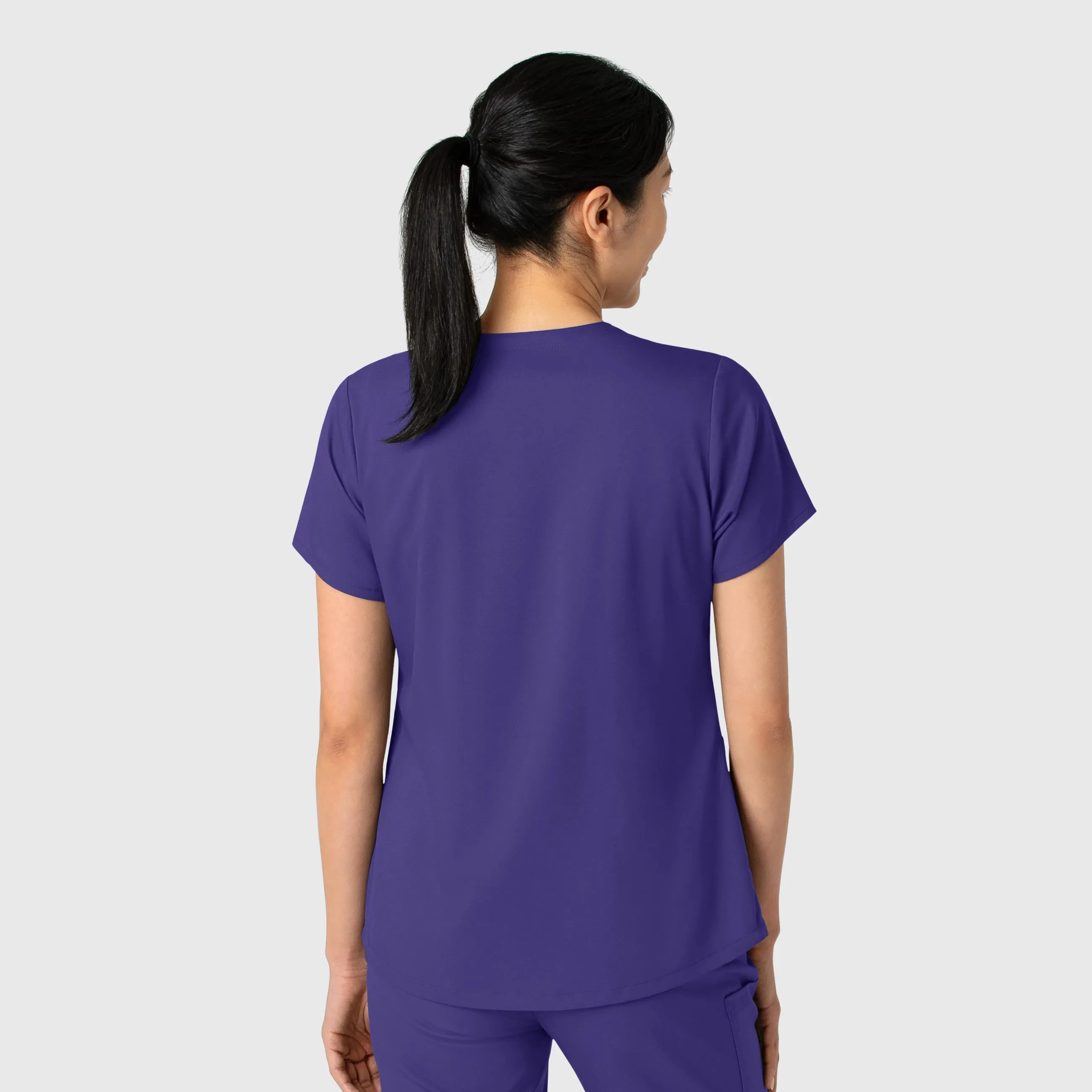 Boundless Women's 2-Pocket V-Neck Scrub Top - Grape