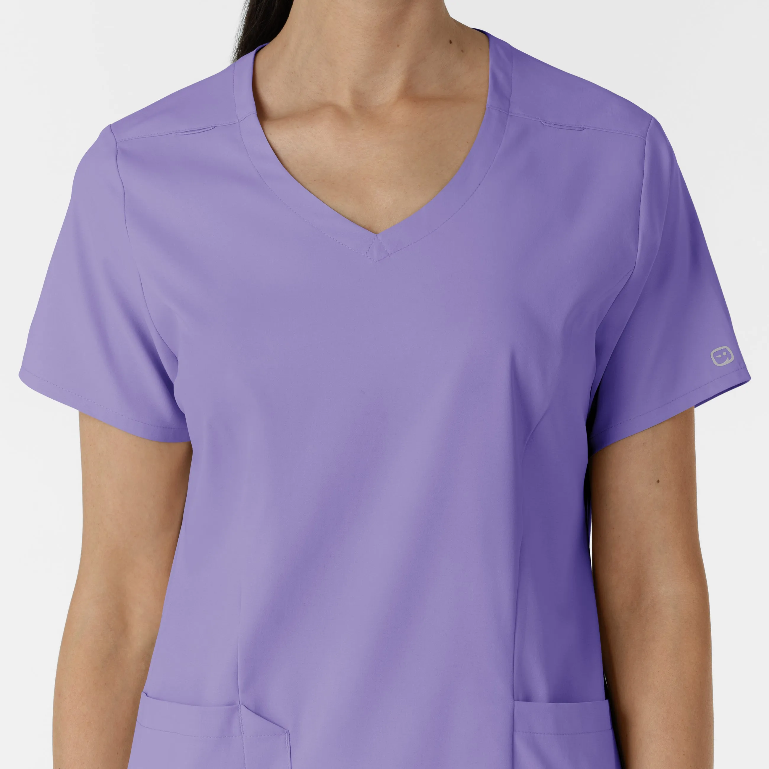 Boundless Women's 2-Pocket V-Neck Scrub Top - Iris Purple