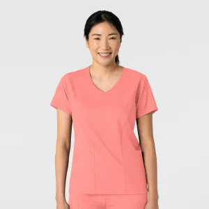 Boundless Women's 2-Pocket V-Neck Scrub Top - Paradise Pink