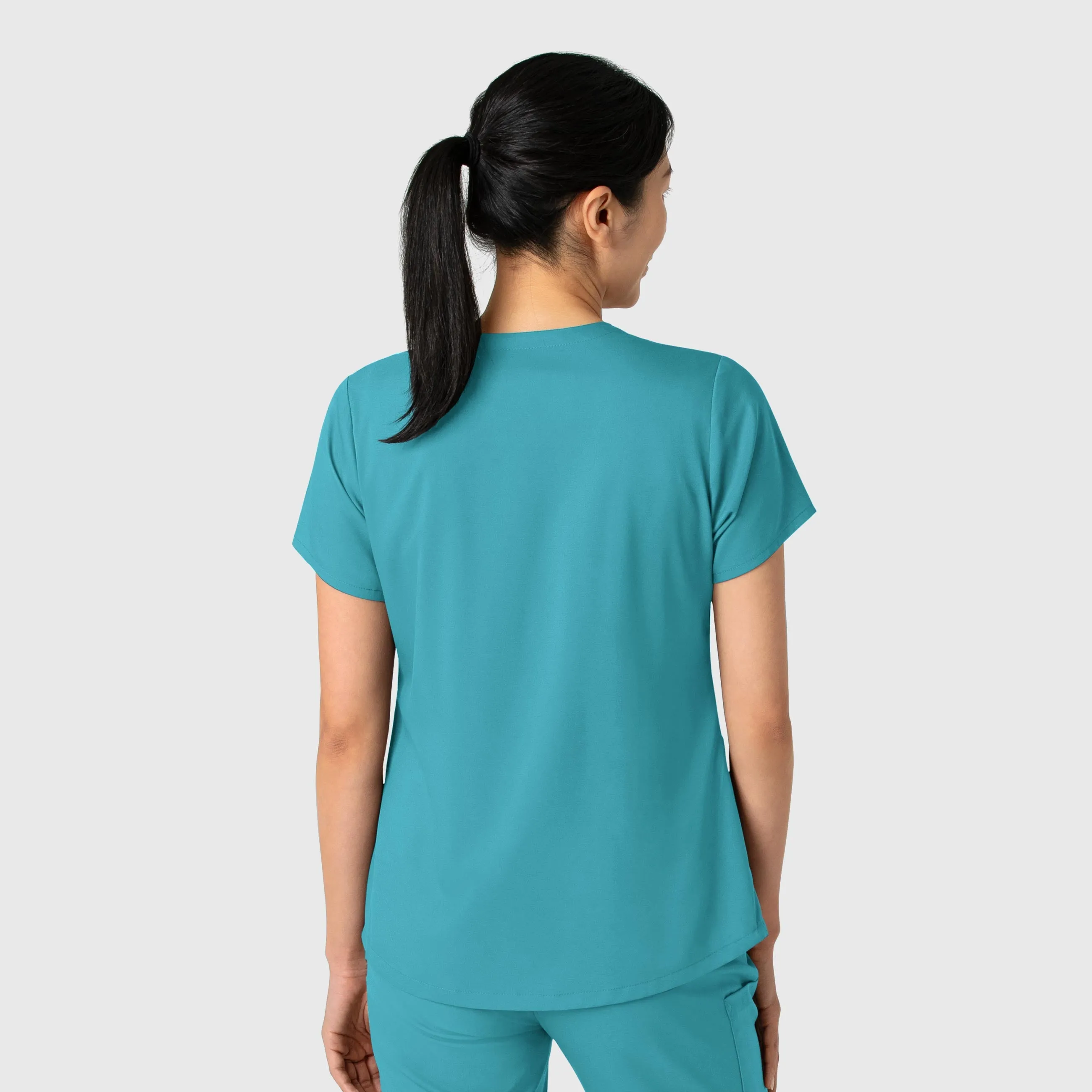 Boundless Women's 2-Pocket V-Neck Scrub Top - Teal