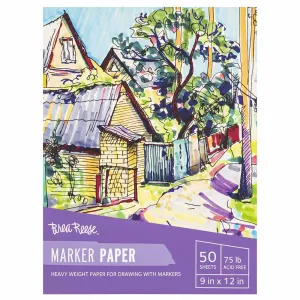 Brea Reese Marker Paper Pad - 50 Sheets 9x12" - 75lb Acid-Free
