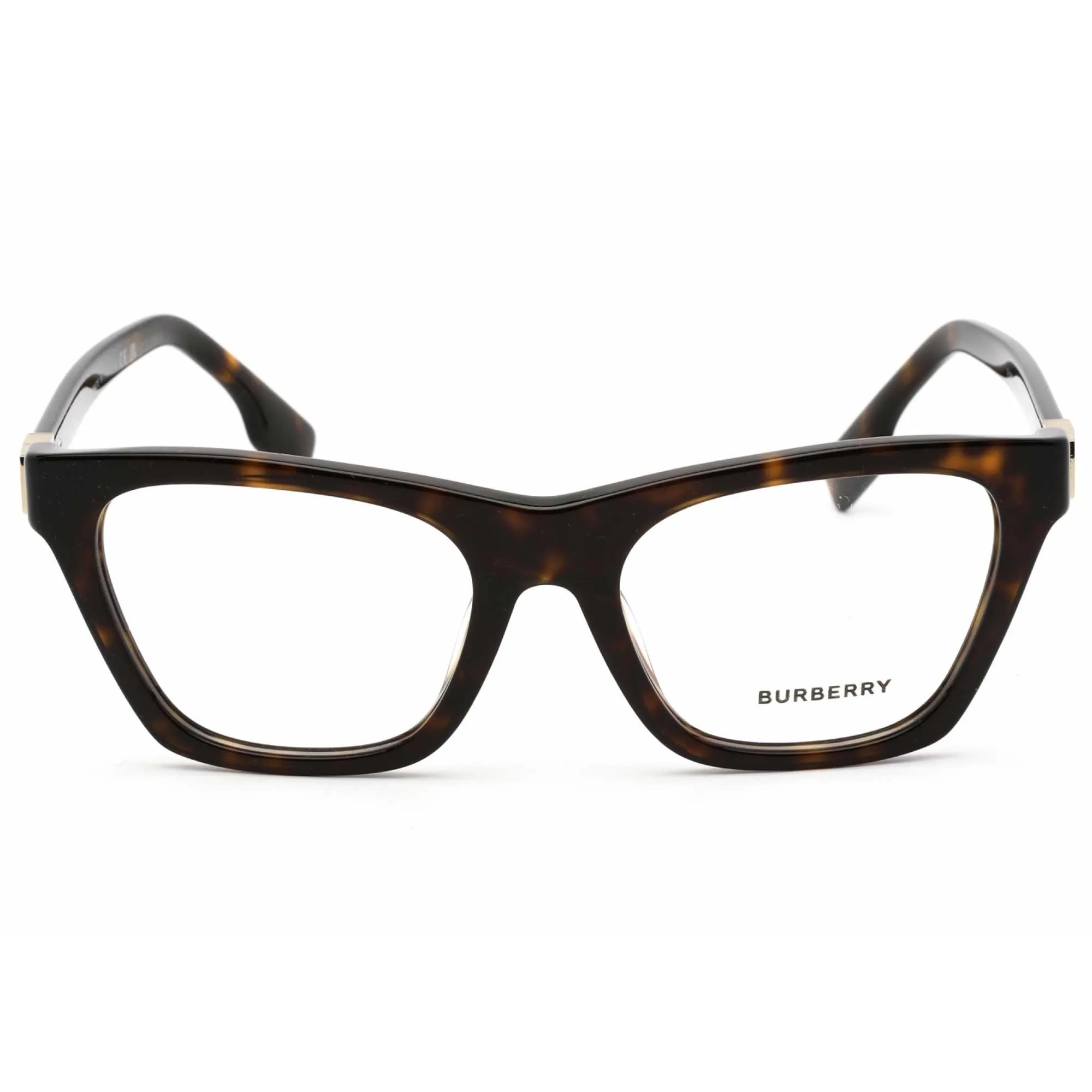 Burberry Women's Eyeglasses - Dark Havana Plastic Cat Eye Frame Demo Lens | 2355 3002