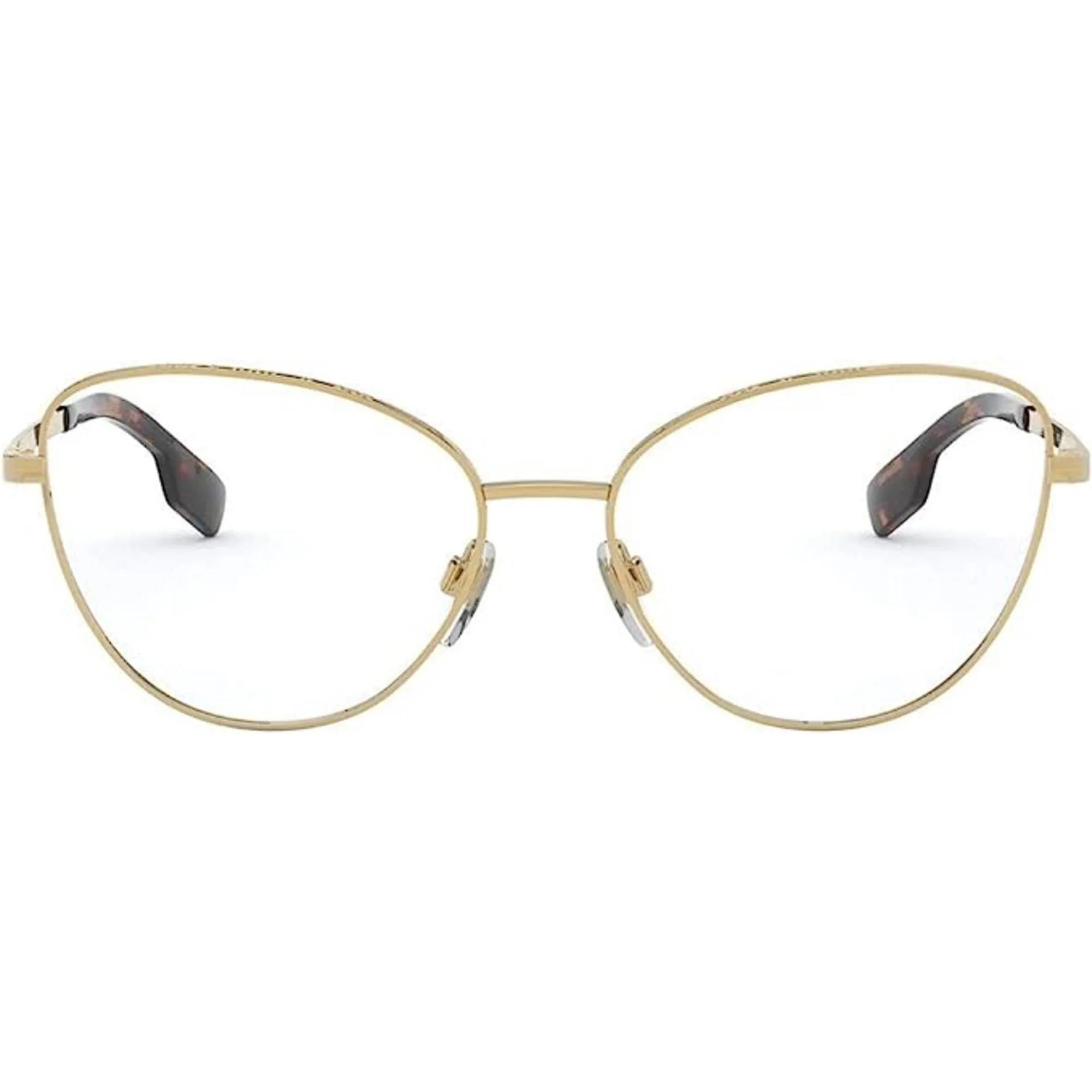 Burberry Women's Eyeglasses - Gold Cat Eye Frame Demo Lens | BURBERRY 0BE1341 1017