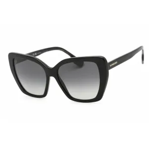 Burberry Women's Sunglasses - Full Rim Black Plastic Cat Eye Frame | 0BE4366F 3980T3