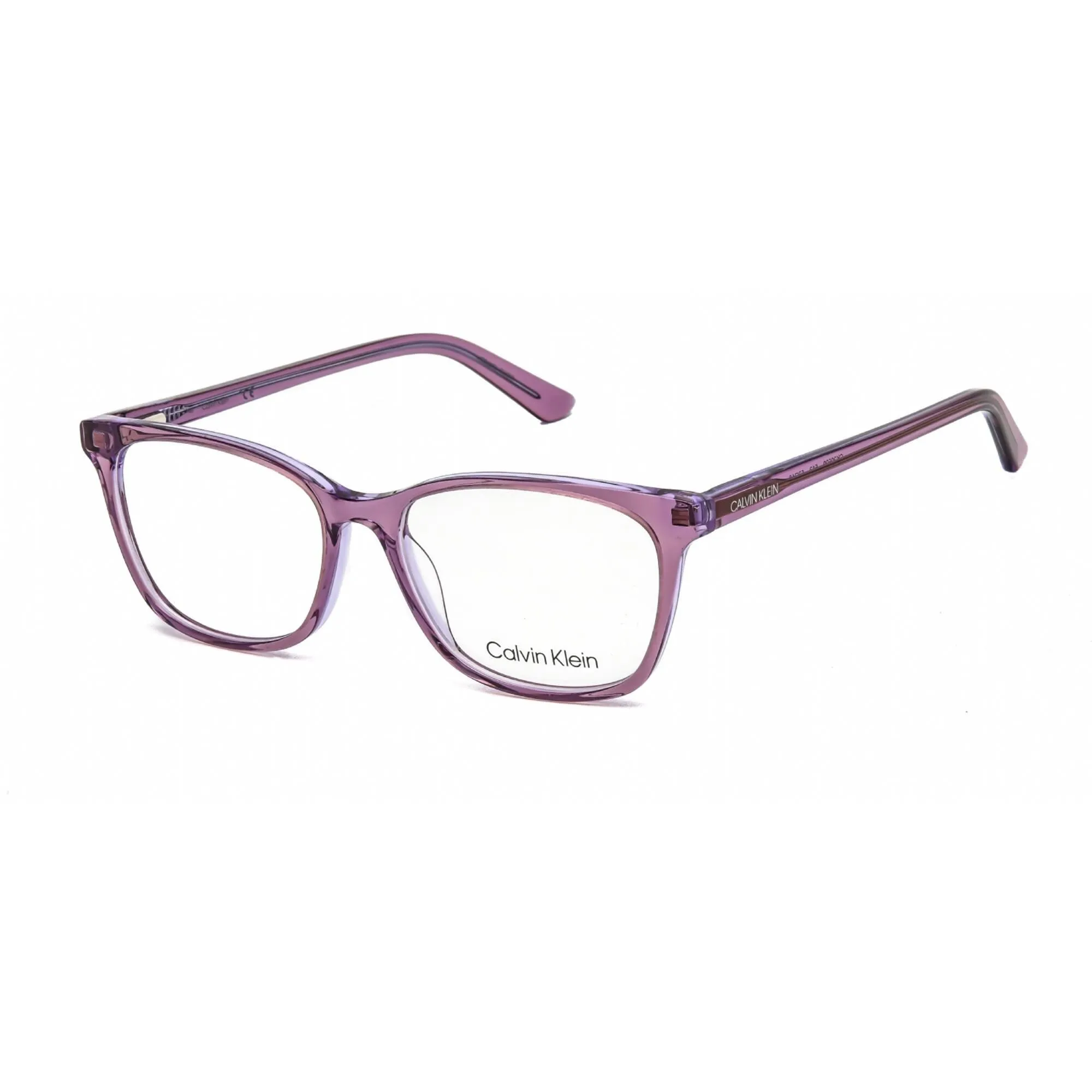 Calvin Klein Women's Eyeglasses - Crystal Plum/Lilac Rectangular Frame | CK20509 513