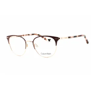 Calvin Klein Women's Eyeglasses - Full Rim Satin Burgundy Round Frame | CK21303 605