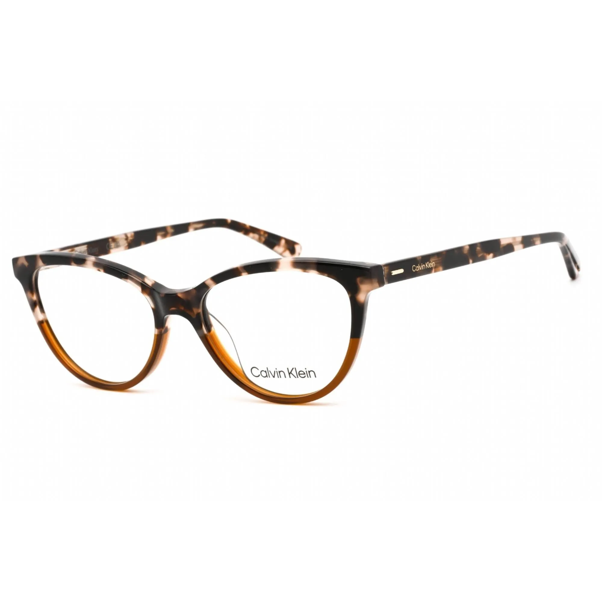 Calvin Klein Women's Eyeglasses - Sand Tortoise Plastic Cat Eye Frame | CK21519 281