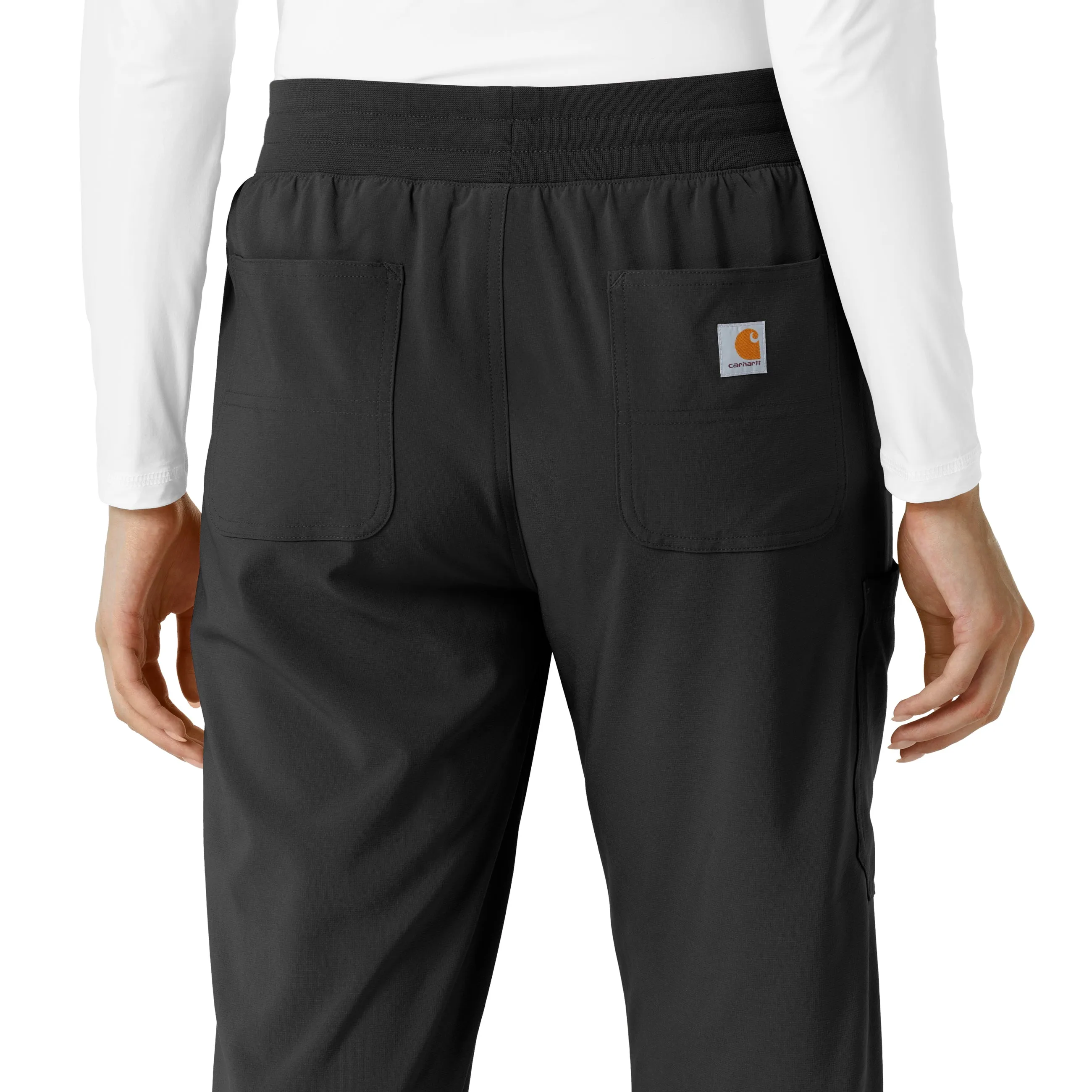 Carhartt Force Cross-Flex Women's Boot Cut Scrub Pant - Black