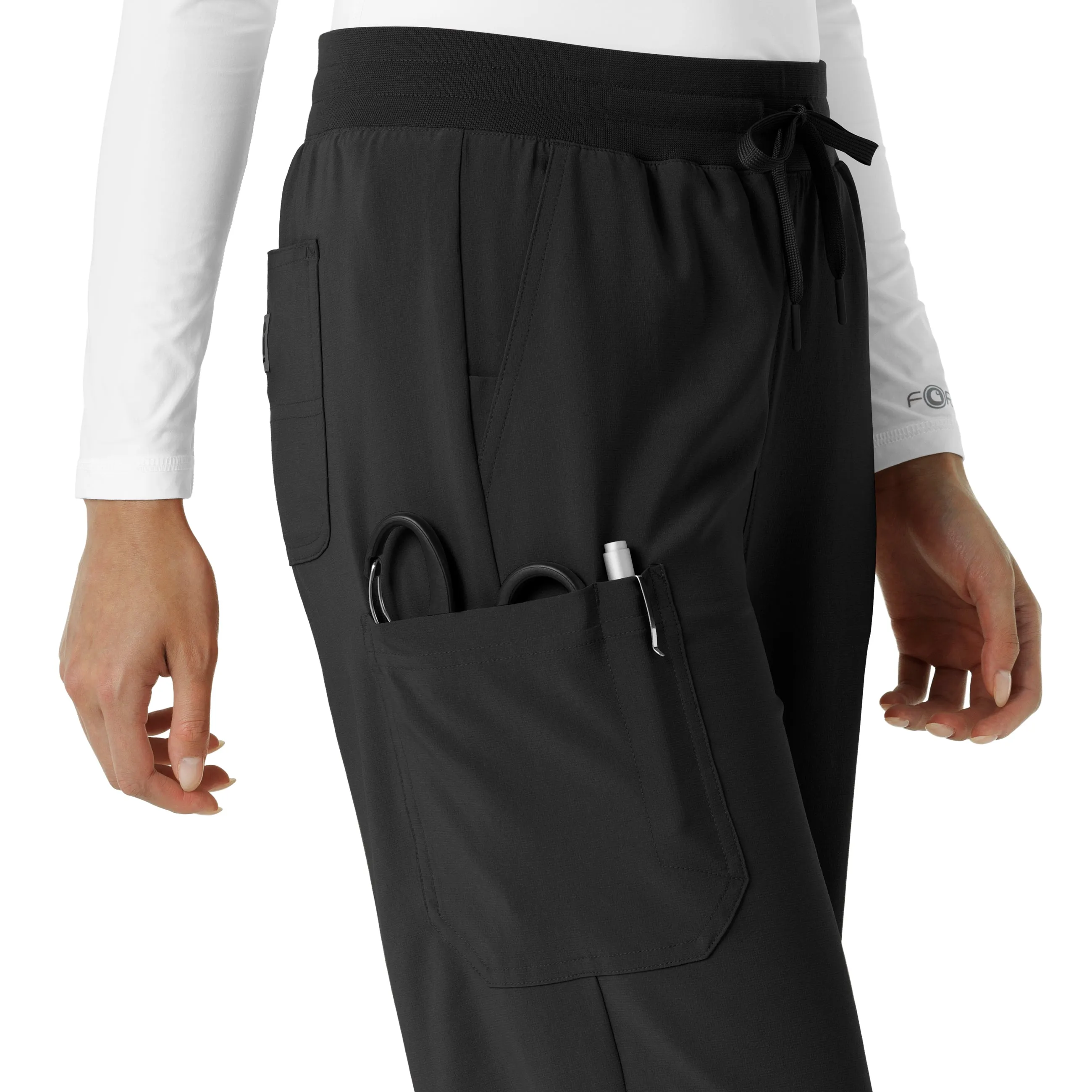 Carhartt Force Cross-Flex Women's Boot Cut Scrub Pant - Black