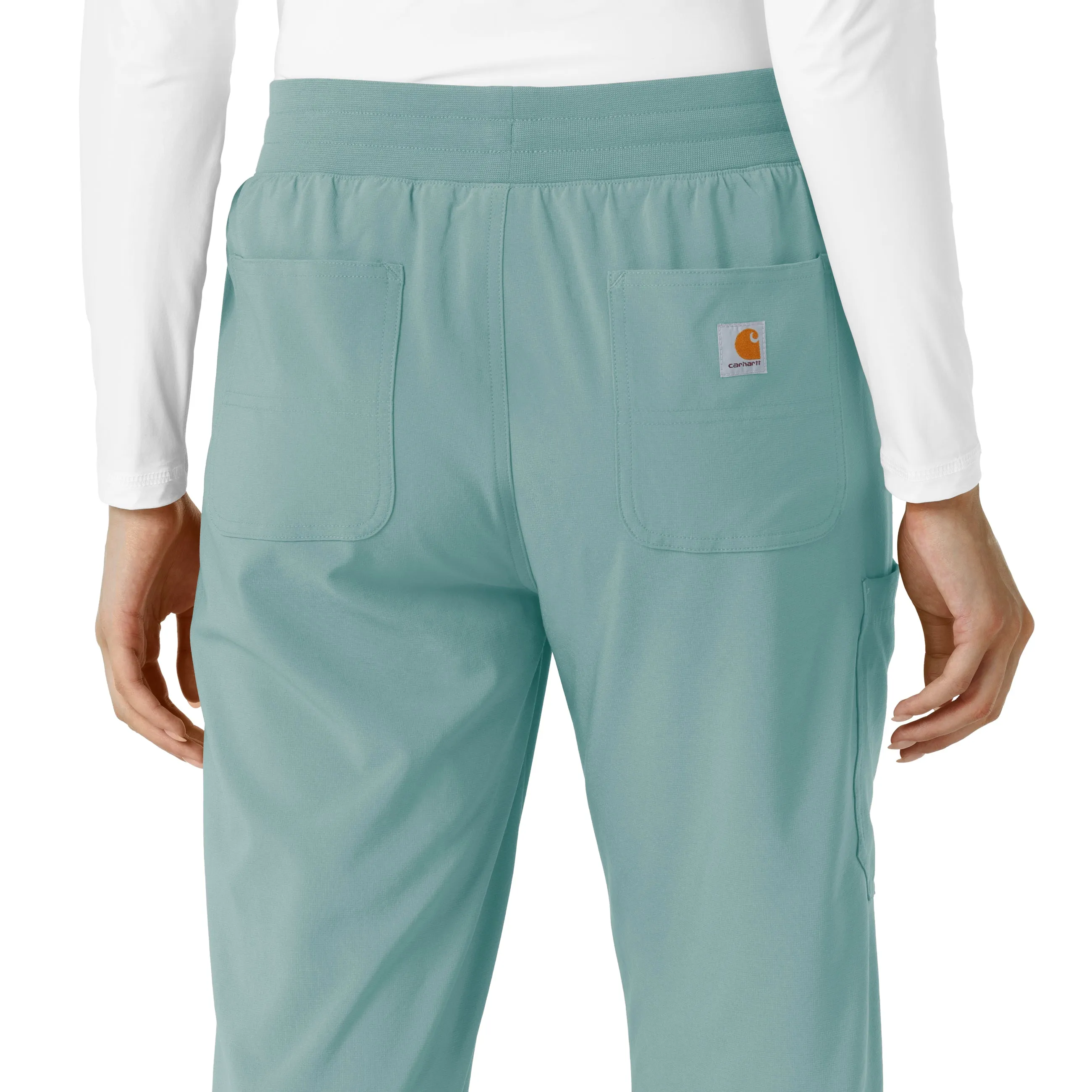 Carhartt Force Cross-Flex Women's Boot Cut Scrub Pant - Summer Blue