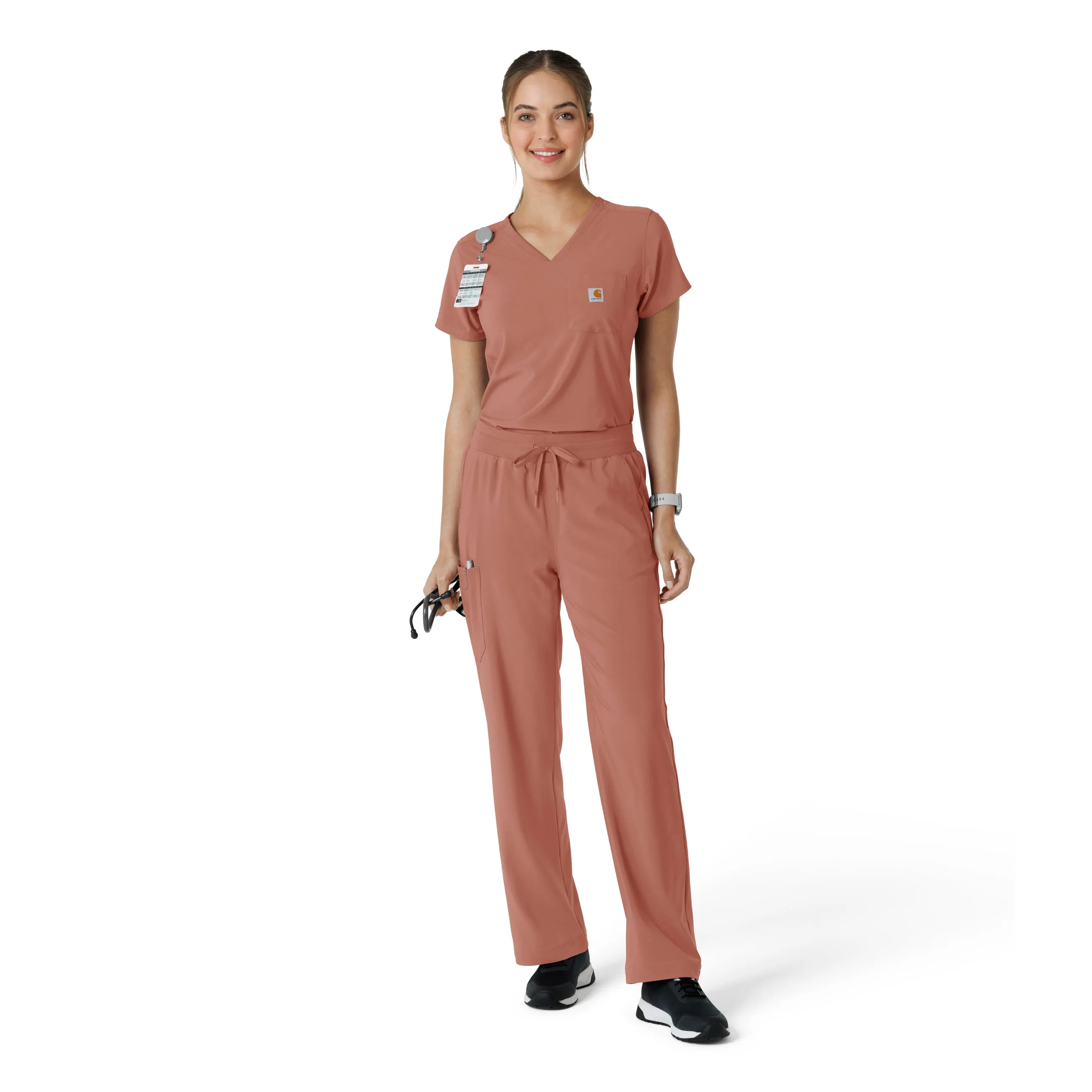 Carhartt Force Cross-Flex Women's Boot Cut Scrub Pant - Wildrose