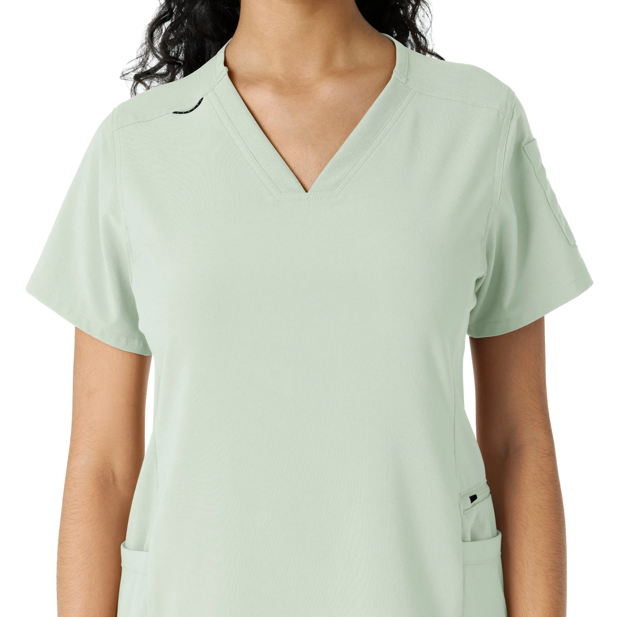 Carhartt Force Cross-Flex Women's Knit Panel Scrub Top - Big Sky