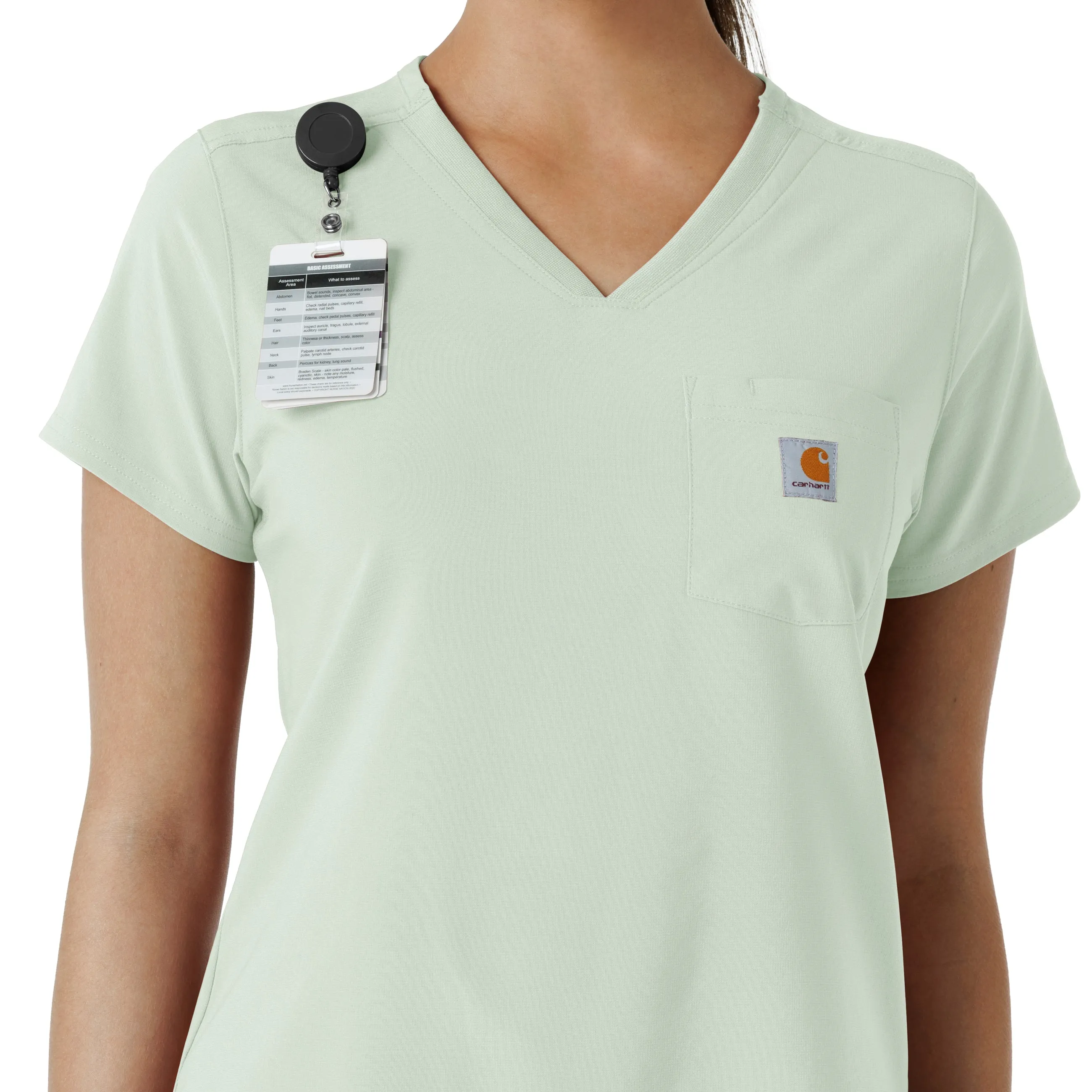 Carhartt Force Cross-Flex Women's Tuck-In Scrub Top - Big Sky
