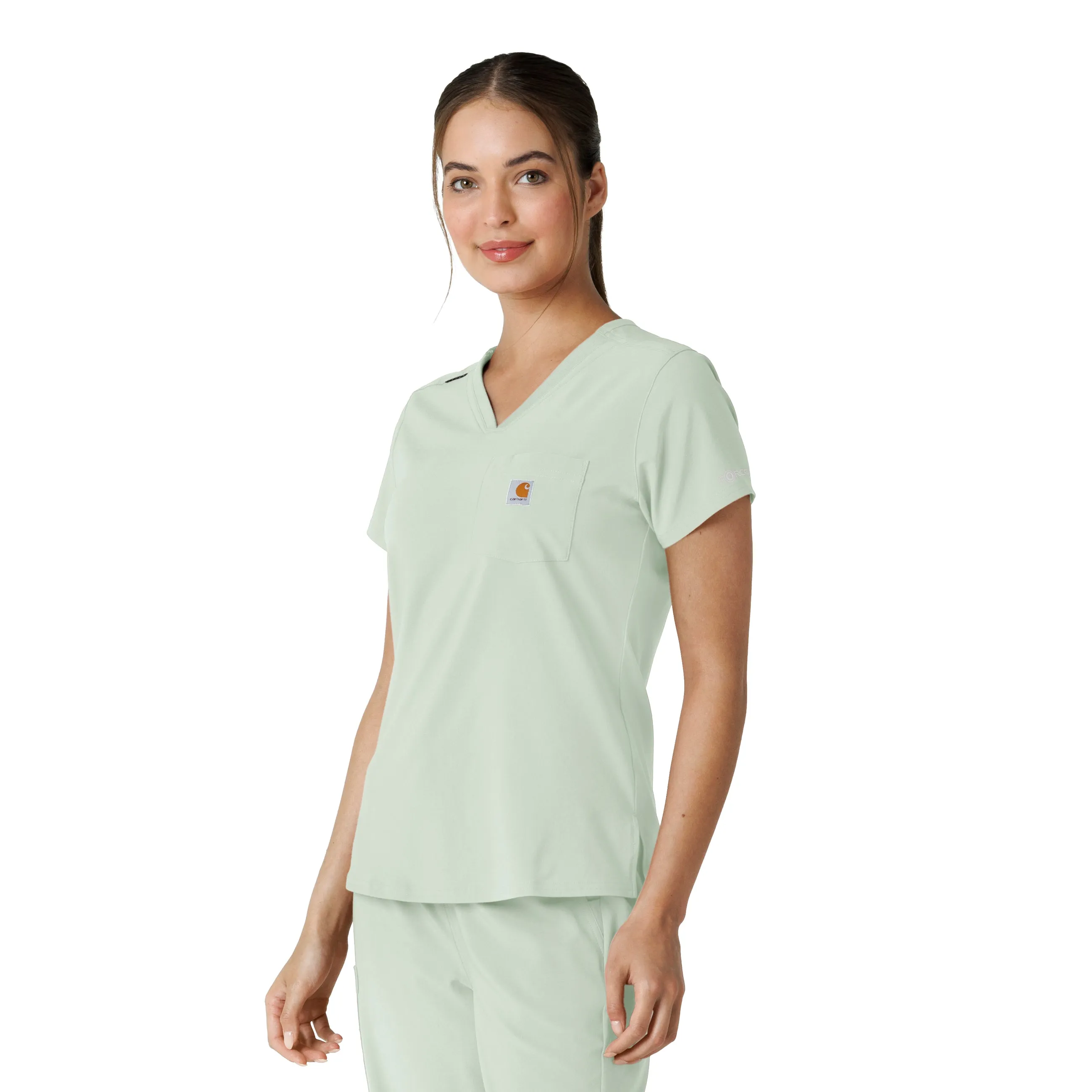 Carhartt Force Cross-Flex Women's Tuck-In Scrub Top - Big Sky