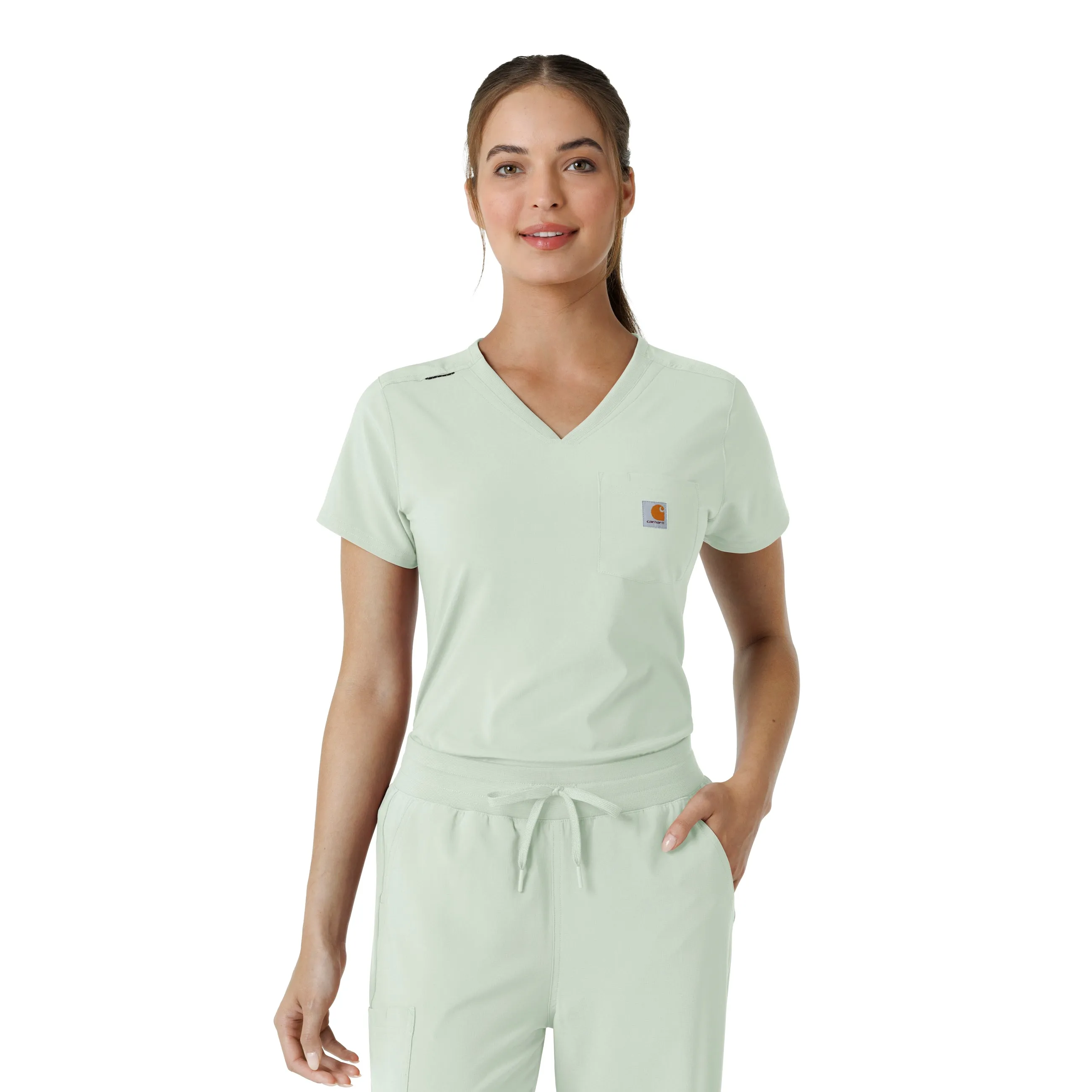 Carhartt Force Cross-Flex Women's Tuck-In Scrub Top - Big Sky