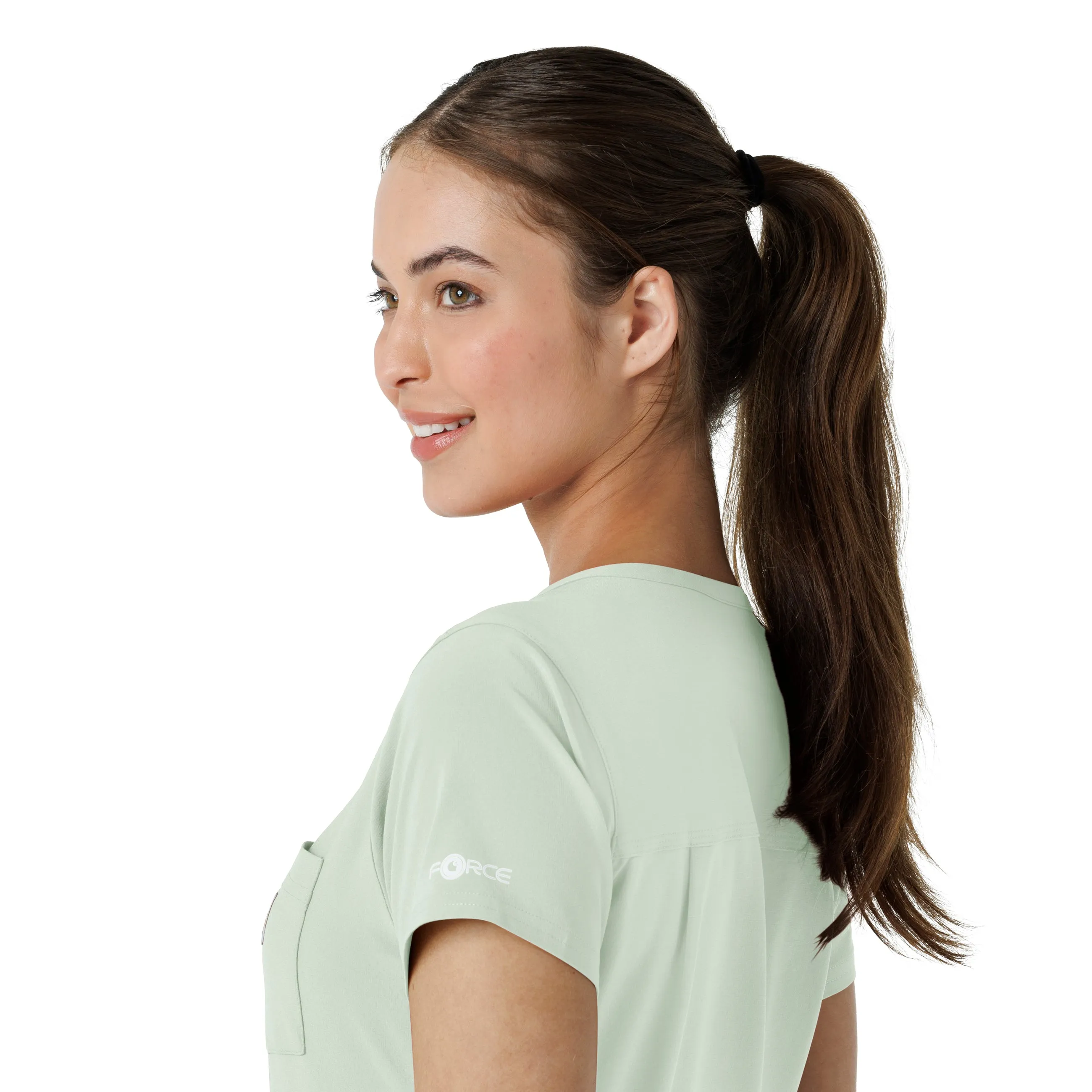 Carhartt Force Cross-Flex Women's Tuck-In Scrub Top - Big Sky