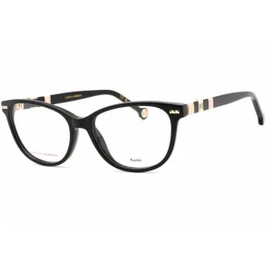 Carolina Herrera Women's Eyeglasses - Black Pink Plastic Cat Eye Frame | CH 0048 03H2
