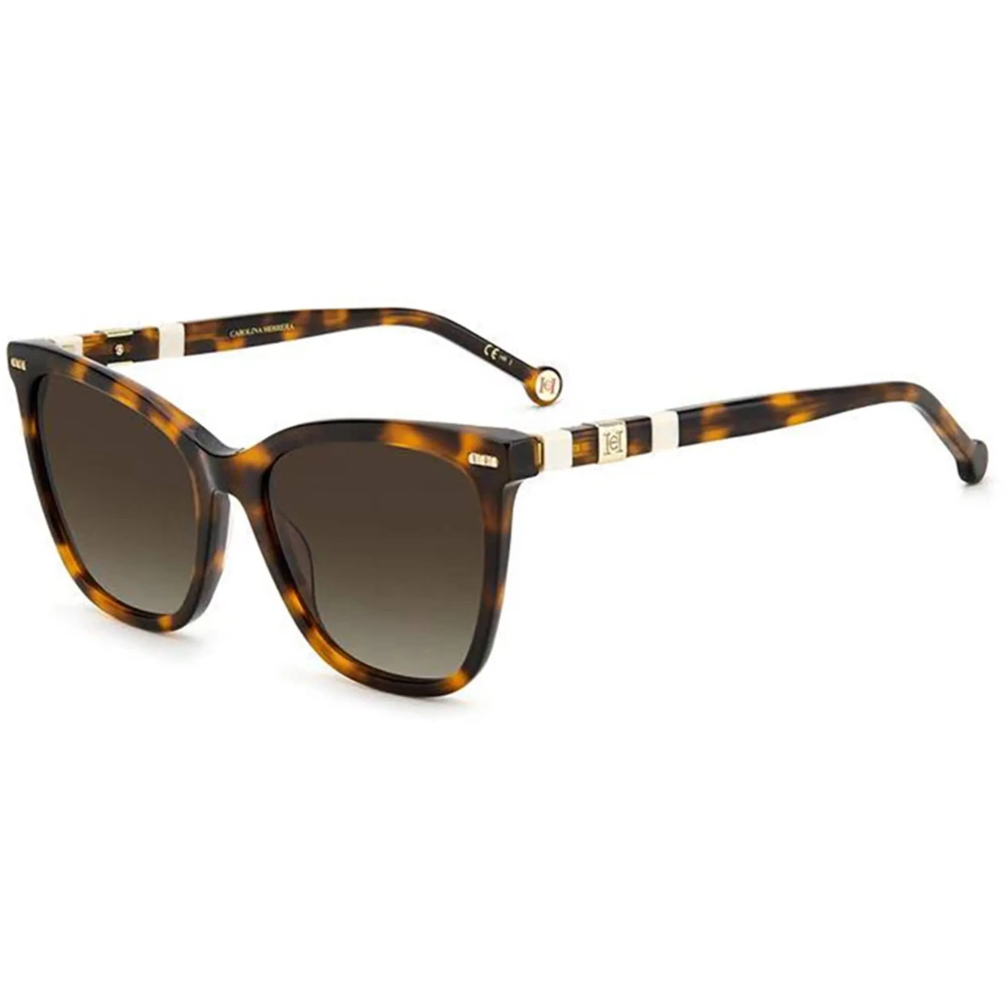 Carolina Herrera Women's Sunglasses - Havana Ivory Cat Eye Frame | CH 0044/S 0C1H/HA