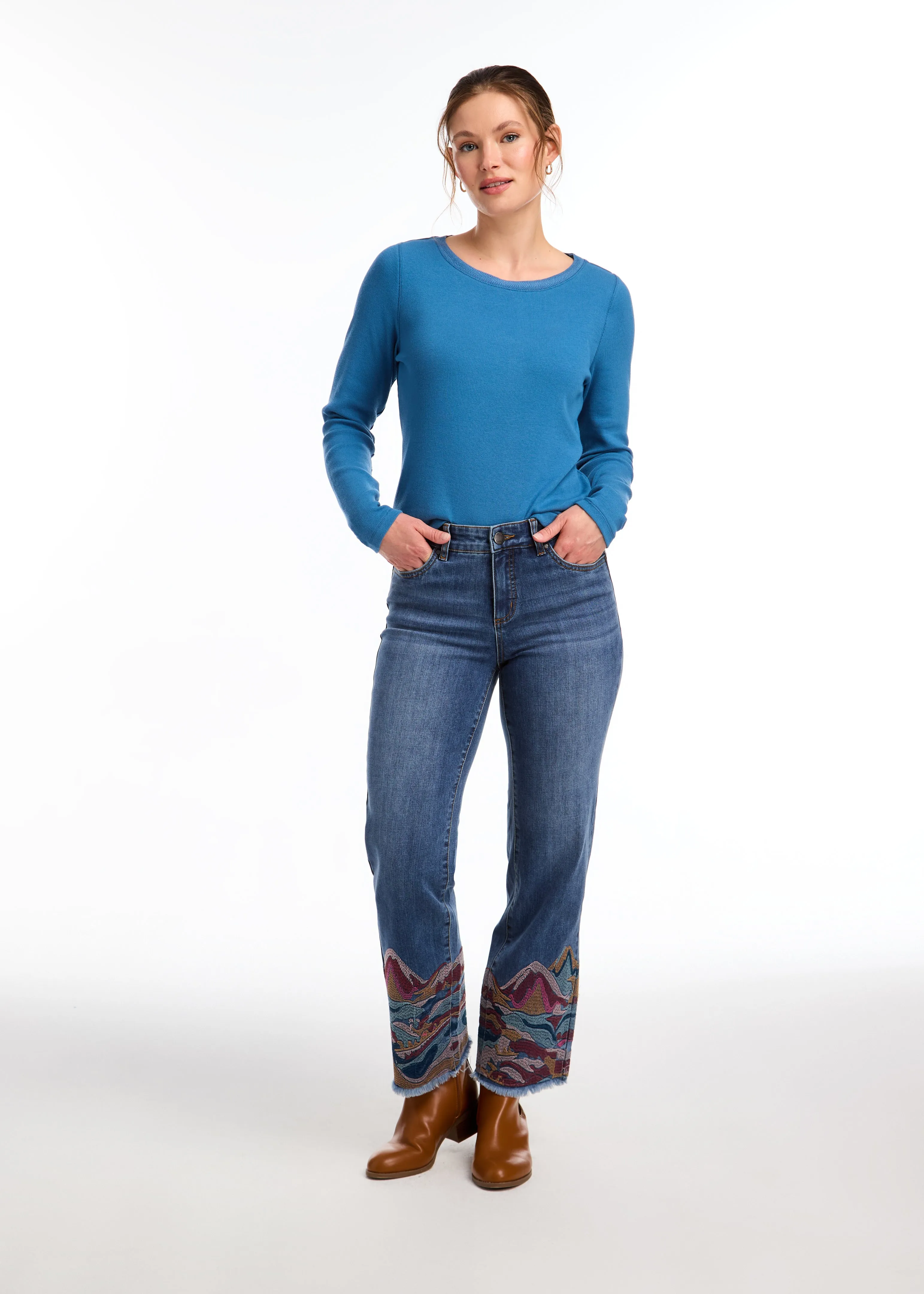 Christina Straight Ankle Denim