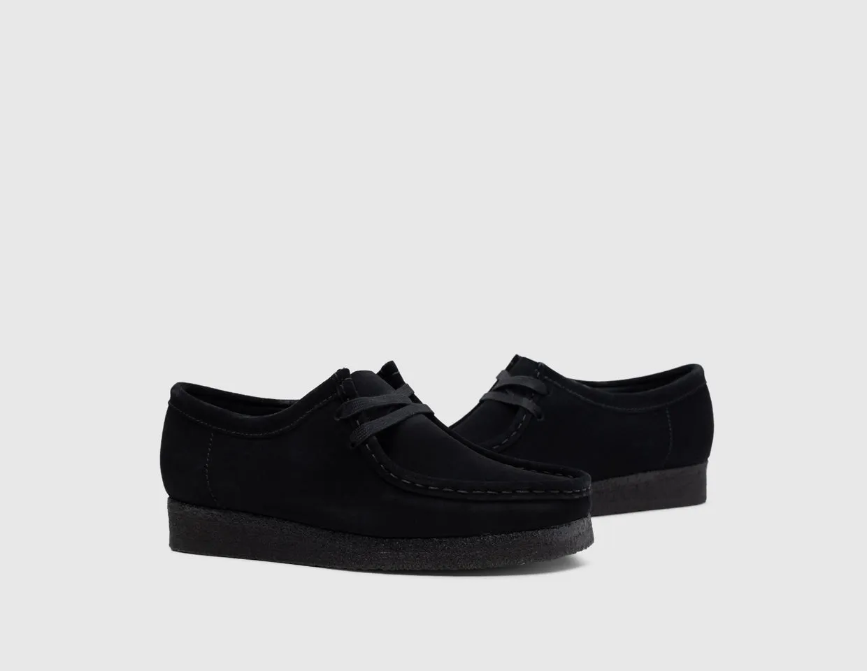 Clarks Womens Wallabee / Black Suede