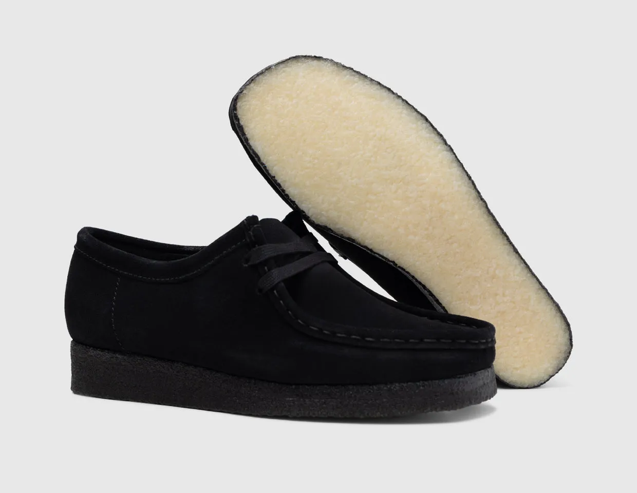 Clarks Womens Wallabee / Black Suede