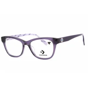 Converse Women's Eyeglasses - Full Rim Crystal Court Purple Plastic Frame | CV5003 501