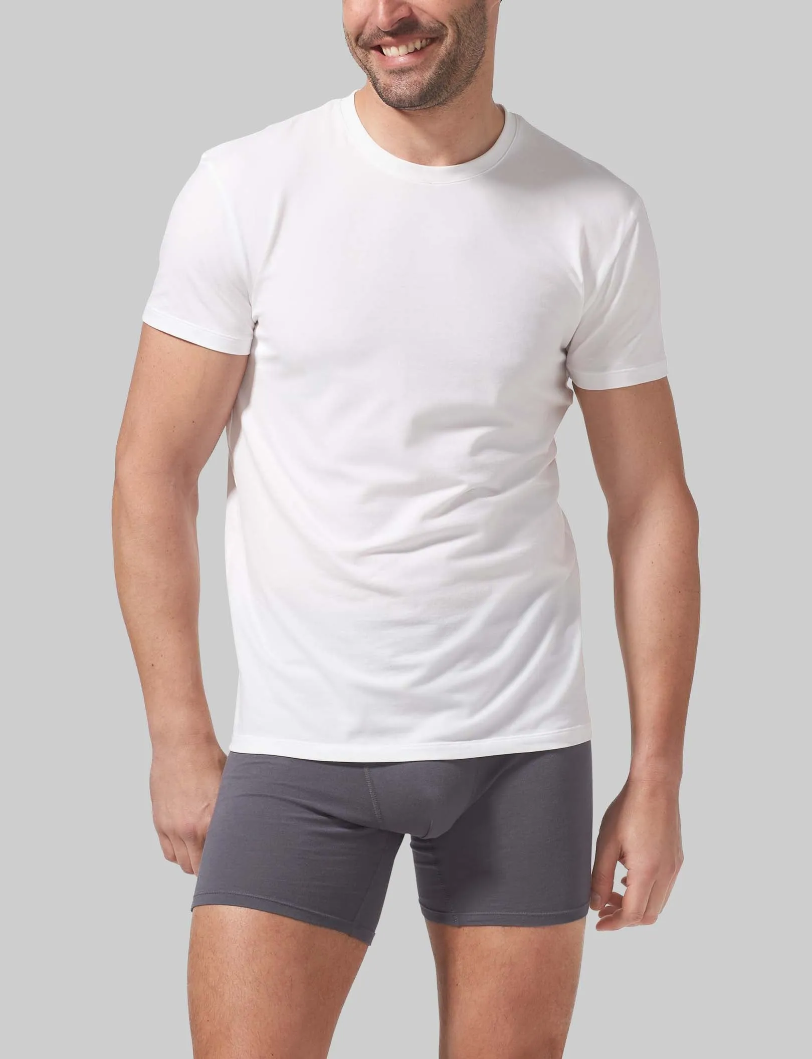 Cool Cotton Crew Neck Modern Fit Undershirt (6-Pack)