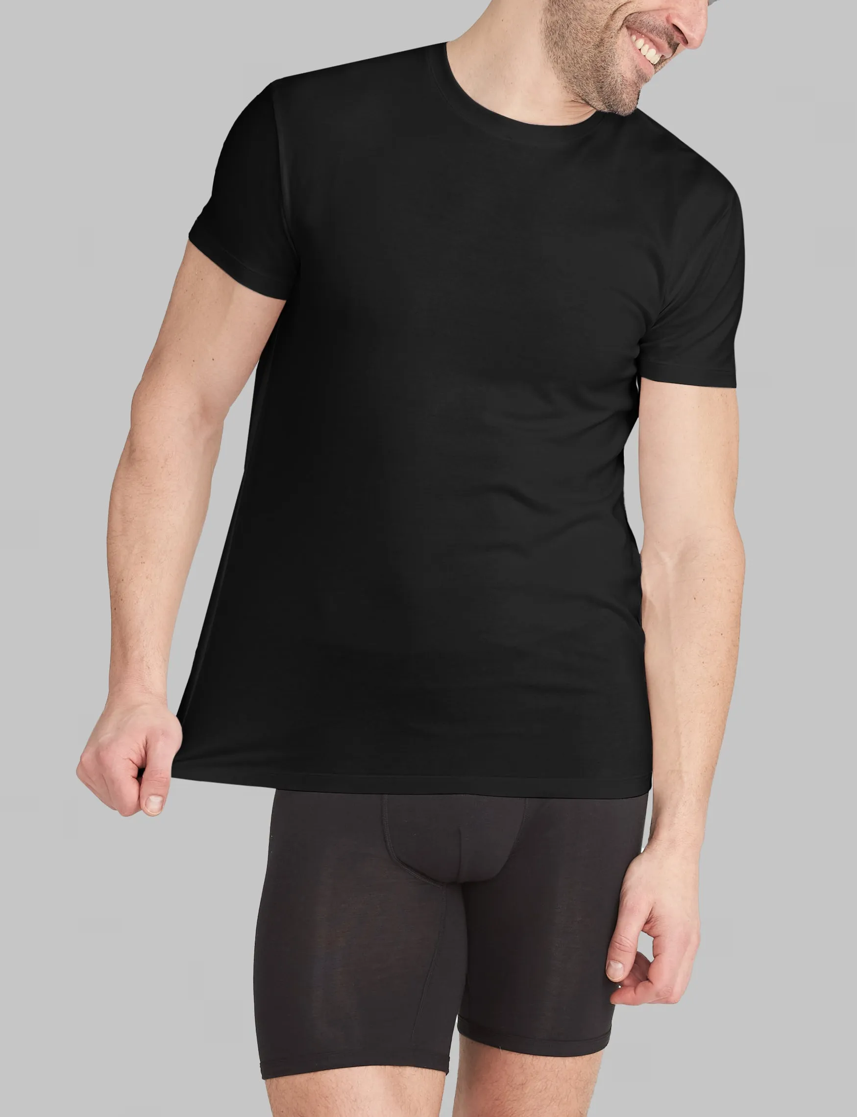 Cool Cotton Crew Neck Modern Fit Undershirt (6-Pack)
