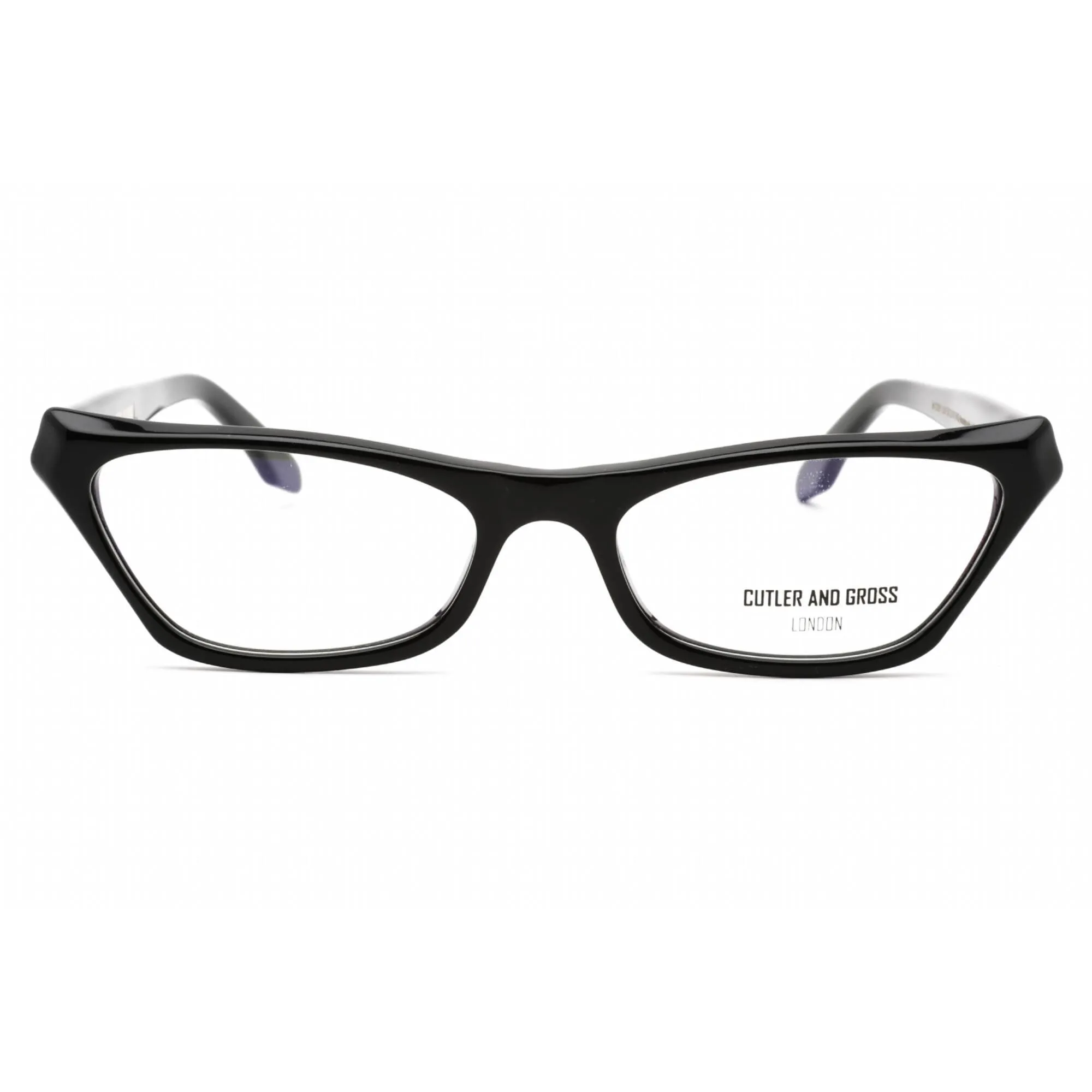 Cutler And Gross Women's Eyeglasses - Black Cat Eye Frame Clear Lens | CG1329 001