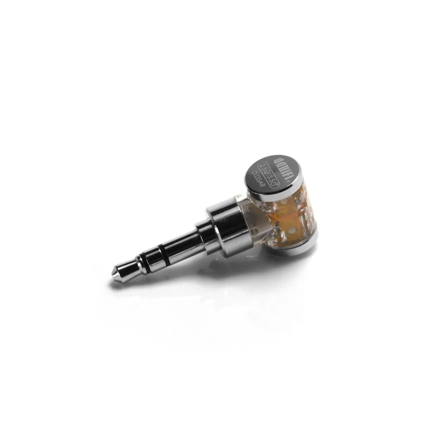 DD ddHiFi DJ35AR 2.5mm Balanced Female to 3.5mm Male Adapter  Rhodium Plated