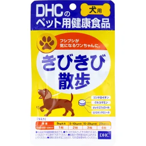 DHC - Hip & Joint Health Food Supplement for Pet Dogs Kibikibi (60 Tablets)