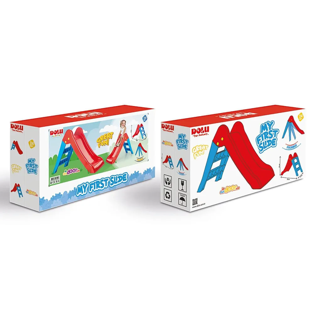 Dolu My First Slide Vibrant Red & Blue - Indoor & Outdoor Playset