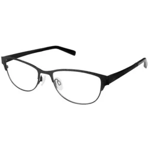 Eddie Bauer Women's Eyeglasses - Black Metal Cat Eye Frame | EDDIE BAUER 32202 BK