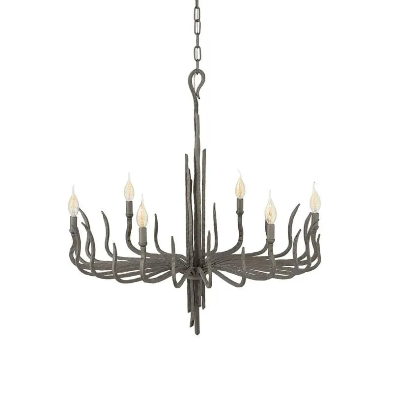 Elegant Large Metallic Chandelier | Various Finishes